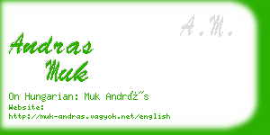 andras muk business card